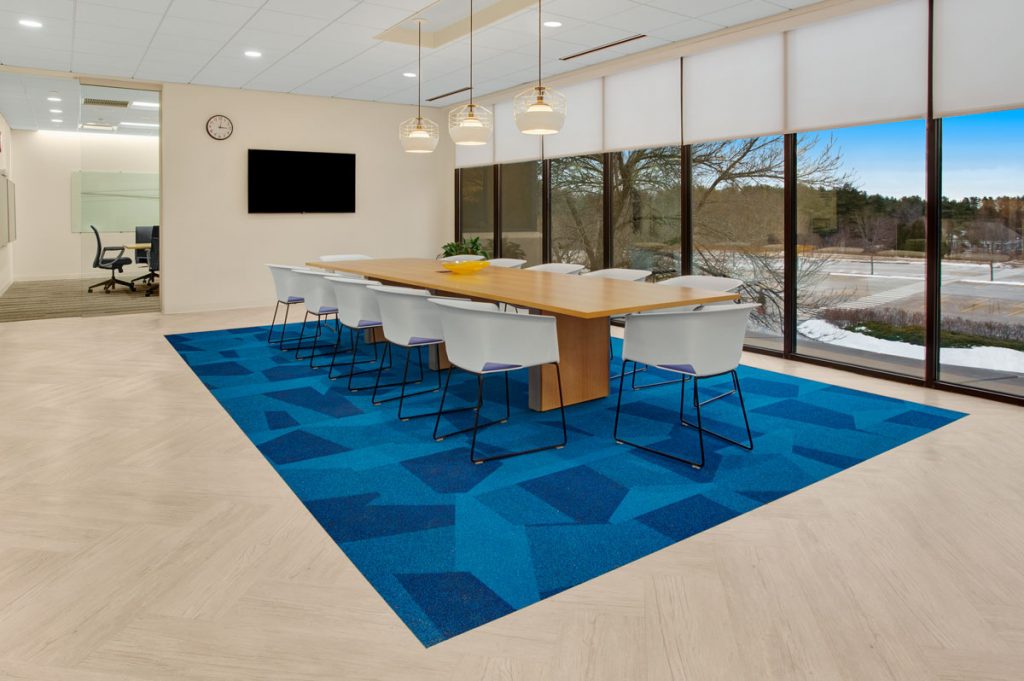 Conference room at UNUM in Portland, Maine, renovated by Paul White Company